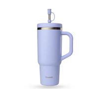Qwetch Gourde isotherme Travel Cup Glycine avec paille 90 cl