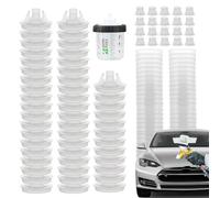 Gobelet mélangeur pour peinture de voiture - Système de pulvérisation réutilisable en polypropylène PE sans danger - 50 - 180, 400, 600 - Nettoyant à brosse, réservoir de rinçage, pistolets