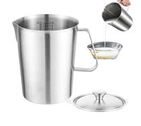 Gobelet mousseur à lait 2000 ml en acier inoxydable Accessoire de cuisine | Pichet à mousse de lait pour la préparation de cappuccinos, boissons chaudes, boissons froides, cafés, cuisines