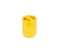 gobelet porte-brosse a dent ceramique vitamine jaune