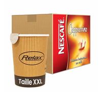 Gobelet Pré-dosé XXL en carton Nescafé Cappuccino - 120 boissons