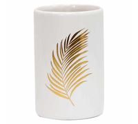 Gobelet Salle de Bain Imprimé Orbella 11cm Blanc