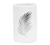 Gobelet Salle de Bain Imprimé Orbella 11cm Blanc & Argent