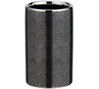 Wenko - Gobelet de salle de bain design Nuria - Argent et anthracite - Nuria Gris foncé G