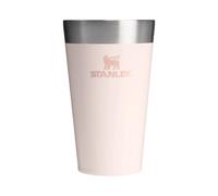 Stanley 1913 Adventure Stacking Beer Pint 0.47L - Garder les Boissons Fraîches Pendant 4h - Verre à Bière en Acier Inoxydable - À Empiler - Double Paroi Isolante - Lavable au Lave-Vaisselle - Rose