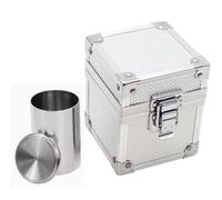 Gobelets à gravité spécifique pour test de liquide, acier inoxydable 37 ml/50 ml/100 ml avec boîte de rangement, idéal pour peintures, huiles et matériaux auxiliaires