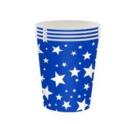 Gobelets en carton jetables rouges et blancs pour fête - Vaisselle élégante pour événements - 062151