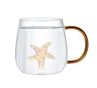 Gobelets en verre - Tasse 3D avec animal mignon à l'intérieur, tasse à café transparente pour café, figurine de dessin animé peu encombrante pour la maison, le bureau et les fêtes Zorq