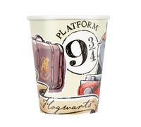 Unique – Gobelets en carton 23936EU – Harry Potter 27 cl – Paquet de 8 (Multicolore)