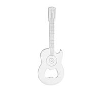 Gobelieve Décapsuleur magnétique en forme de guitare créative et décapsuleur, design 2 en 1 en acier inoxydable, fonctionne comme aimant de réfrigérateur, cadeau idéal pour les amateurs de musique et
