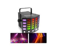 Gobo Derby Projecteur Spot LED RVBBA + UV - Stroboscope - canaux DMX 3/10/14 - 60W