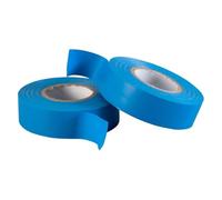 GOCABLETIES - Ruban Isolant Électrique 19 mm x 20 m Bleu Lot de 2 rouleaux | Résistant et autocollant - pour isoler, réparer et protéger les fils électriques - usage électricien et bricolage