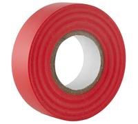 GOCABLETIES - Ruban Isolant Électrique 19 mm x 20 m Rouge Lot de 1 rouleau | Résistant et autocollant - pour isoler, réparer et protéger les fils électriques - usage électricien et bricolage