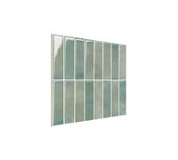 GOCHUSX Stickers Muraux Effet Carrelage Adhésifs, Crédence 3D Autocollants(Green-A,30x30cm 10 Pieces)