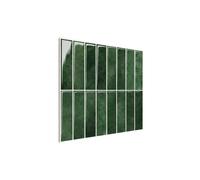 GOCHUSX Stickers Muraux Effet Carrelage Adhésifs, Crédence 3D Autocollants(Green-B,30x30cm 5 Pieces)