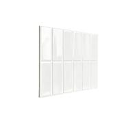 GOCHUSX Stickers Muraux Effet Carrelage Adhésifs, Crédence 3D Autocollants(White-B,30x30cm 5 Pieces)