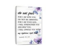 God Is My Strength Bible Verse Poster Encouraging Scripture Wall-Art Canvas Print For Pastor Office Baptistry Waiting Area(Unframed,08x12inch(20x30cm))