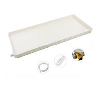 GODARM Bac d'égouttement du Climatiseur fabriqué en PVC avec Tuyau de Vidange 2M/3M/4M/5M Boucle et Fil de Fer - Bac de Récupération des Condensats (Size : 1-2p-5m Water Pipe)