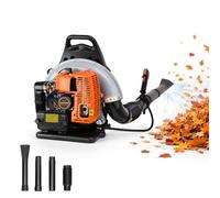 Goddlgjik 2 Temps 63 CC Souffleur Thermique Essence a Dos, 2,7 KW Souffleur Feuille Thermique 6800 TR/Min, avec Réservoir de 1,8 L, pour Feuilles Neige Mortes Jardinage