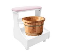 Goddlgjik 3 Tiroirs Repose-Pieds Pour Pédicure 4Roue Pivotante Repose Pieds | Chariot De Manucure Et Pédicure Manucure Foot Rest Pour Salon De Beauté Soin Des Ongles(rose)