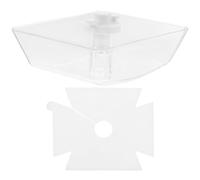 Godet Plastique Récupération D'huile de Hotte, Aspirante | Bol à Huile Carré Pad Absorbant, Installation Facile, Nettoyage Simple, Résistant à Déformation