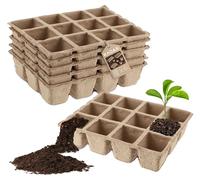 Godets pour semis, substrat de tourbe biodégradable, 6 cm x 12 cm, adaptés aux plantes délicates, favorisent une floraison rapide, améliorent la qualité du sol