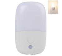 GodtKowty Veilleuse prise électrique LED avec capteur crépusculaire intégré, lumière blanche chaude, économiseur d’énergie, design compact, idéale pour chambre d’enfant, couloir, escaliers, salon
