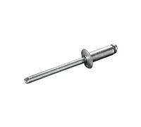 GOEBEL® - 250 x Rivets aveugles (Ø x L) 5 x 35 mm - Aluminium AlMG 3,5/ Acier zingué - Tête plate - STANDARD - 7070150350 - ISO15977