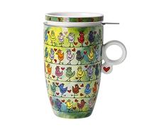 Goebel 26-103-15-1 Birds on a Love Wire Tasse à thé en porcelaine fine Multicolore 11,5 x 8 x 14 cm