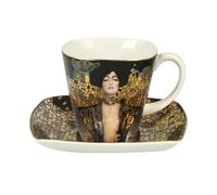 Goebel 66884735 Tasse à Espresso avec sous-Tasse Motif Judith I de Gustav Klimt