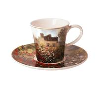 Goebel 67-014-04-1 Tasse à café La maison d'artiste de Claude Monet en porcelaine fine avec un volume de 0,15 l