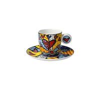 Goebel A new Day 66-452-87-1 Tasse à expresso en porcelaine fine Multicolore Dimensions : 12 x 12 x 7 cm