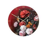 Goebel Artis Orbis Horloge Murale Fleurs dans Un Vase - Horloge en Porcelaine d'après Jan Davidsz De Heem - Design décoratif - 31 cm - Horloge d'intérieur Artistique