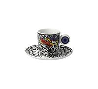 Goebel Billy The Artist 67-080-70-1 Tasse à expresso à collectionner Bright Eyes II de Billy The Artist en porcelaine fine 0,1 l