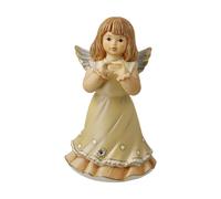 Goebel Figurine d'ange « du Bist Mein Schatz » Champagne - Messager céleste de Noël