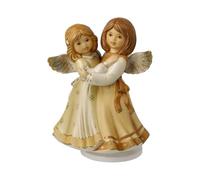 Goebel Figurine d'ange Joyeux Noël Champagne - Messager céleste de Noël