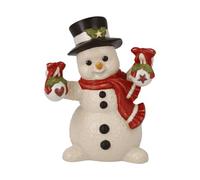 Goebel Figurine de Bonhomme de Neige décorée de Noël - Bonhomme de Neige de Noël