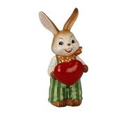 Goebel Figurine Lapin de Herzen! - en faïence - Dimensions : 5,5 x 5 x 12 cm - 66-845-82-1