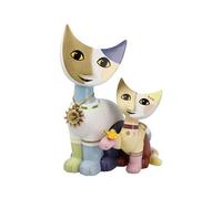 Goebel Fiorella e Silviano 31-343-08-1 Chat annuel 2024 avec Pierres de Cristal de L'Artiste Rosina Wachtmeister en Porcelaine Biscuit Édition limitée