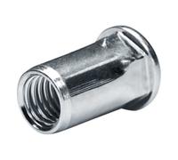 Goebel Goebel Écrou borgne en acier tête plate ronde M4 0,5-2,5 mm Quantité:250
