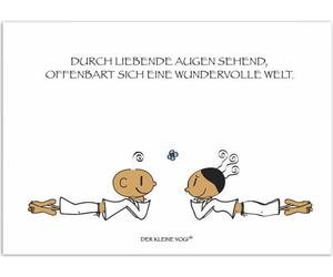 Goebel Le Petit Yogi Carte postale Les Yeux Amoureux, Pack de 10 cartes postales, Carte postale, Papier / Carton, 10.5 cm x 15 cm, 54100261