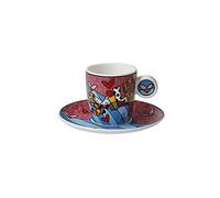 Goebel Romero Britto 66-452-85-1 Tasse à expresso à collectionner Smile en porcelaine fine 0,1 l