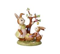 Goebel Statuette de Lapin décorée magiquement en faïence, Dimensions : 16 x 11 x 17 cm, 66-845-54-1