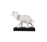 Goebel Studio 8 30-800-10-1 Éléphant Blanc - Figurine décorative en Porcelaine à Biscuits - Accessoire d'intérieur - 57 cm