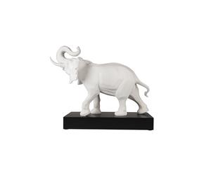 Goebel Studio 8 30-800-10-1 Éléphant Blanc - Figurine décorative en Porcelaine à Biscuits - Accessoire d'intérieur - 57 cm