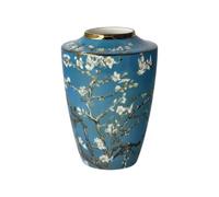 Goebel Vase en Verre Bleu 8,5 x 8,5 x 12,5 cm