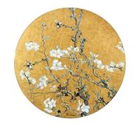 Goebel Vincent van Gogh Amandier doré - Décoration murale en porcelaine avec placage en or véritable - 41 cm - Décoration murale pour salon