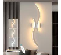 Goeco Applique Murale Dimmable, 80CM 32W 3600LM 3000K-6500K, Blanc