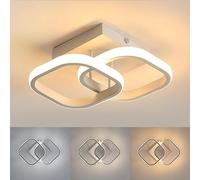 Goeco Plafonnier LED Carré 22W 2700LM 3000K/4500K/6500K, Blanc