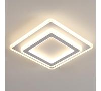 Goeco Plafonnier LED Carré Moderne 44W 4950LM 4500K, Blanc 30CM